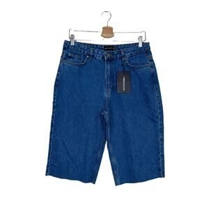 Pretty Little Thing Raw Hem Baggy Boyfriend Shorts US 6